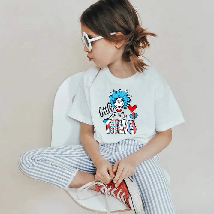 Little Miss Thing Dr. Seuss Kids T-Shirt