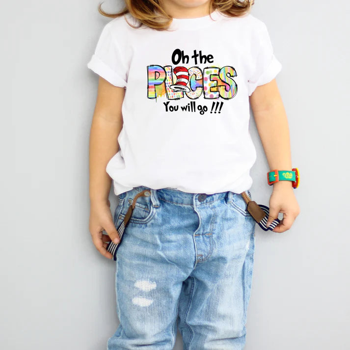 Oh The Places You Will Go Dr. Seuss Kids T-Shirt
