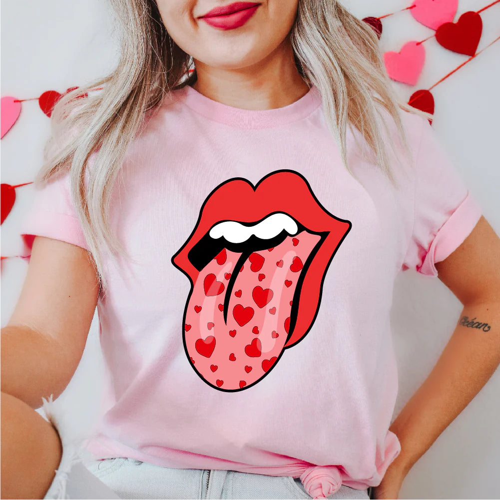 Tongue of Hearts Valentine's T-Shirt